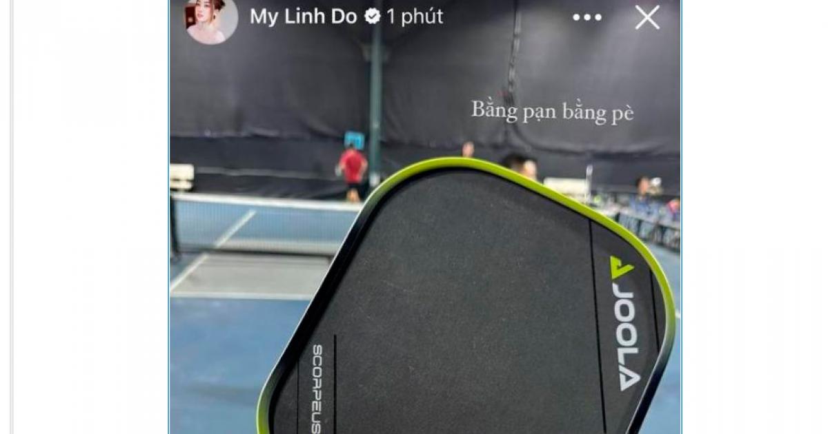 Sau Hoa hậu Đỗ Thị Hà, đến lượt Đỗ Mỹ Linh xách vợt ra sân pickleball theo chồng Chủ tịch