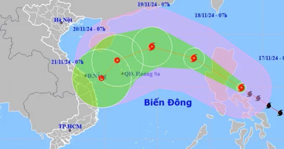 Siêu bão Manyi sắp vào Biển Đông