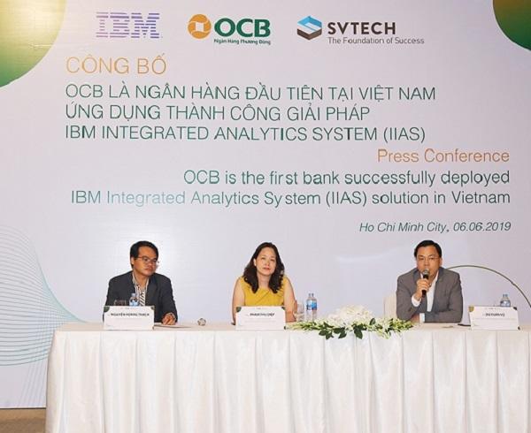 OCB là ngân hàng Việt đầu tiên triển khai thành công hệ thống phân tích tích hợp IBM