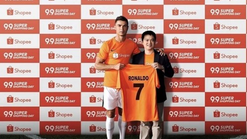 Cristiano Ronaldo làm Đại sứ thương hiệu mới của Shopee
