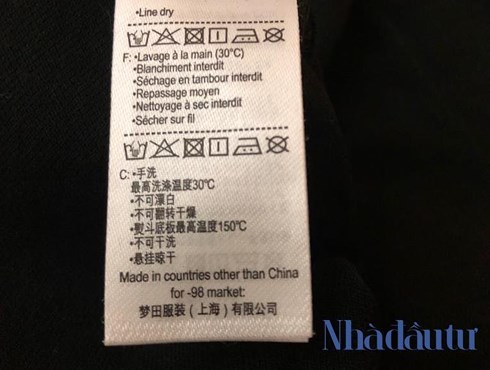 Bật cười nhãn hàng quốc tế đua gắn tem ‘không sản xuất tại Trung Quốc"