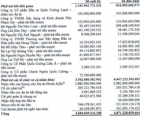 Quốc Cường Gia Lai "lụt" trong chục ngàn tỷ tồn kho và nợ nần