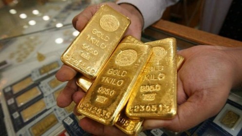 Giá vàng thế giới tăng 1% sau các số liệu kém lạc quan của Mỹ