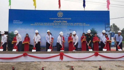 Hà Nội khởi công dự án nâng cấp đường Tản Lĩnh - Yên Bài