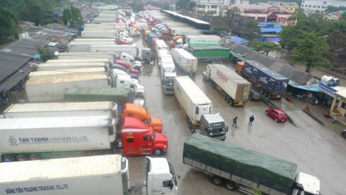 Lạng Sơn: Khoảng 500 xe chở nông sản ùn ứ tại cửa khẩu Tân Thanh