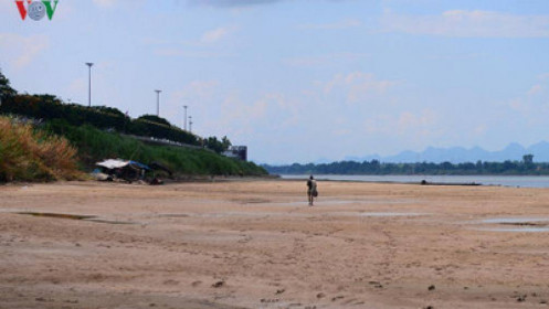 Mực nước sông Mekong cạn đến mức tới hạn
