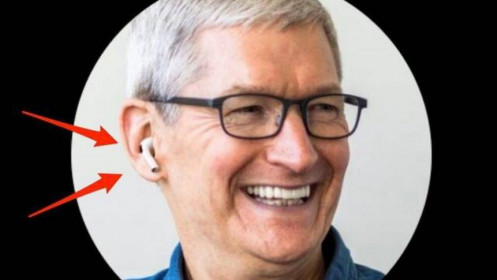 CEO Apple bị chế giễu vì sử dụng ảnh Photoshop để khoe tai nghe AirPods
