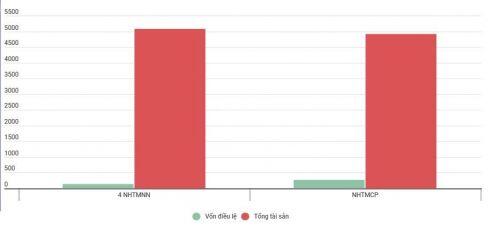 [Chart] Hệ thống ngân hàng Việt Nam qua một số dữ liệu