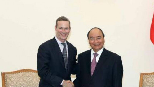 Thủ tướng Nguyễn Xuân Phúc tiếp Giám đốc điều hành Cơ quan Phát triển tài chính Hoa Kỳ