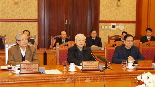 Tổng Bí thư, Chủ tịch nước Nguyễn Phú Trọng chủ trì họp Ban Bí thư