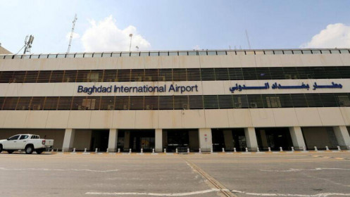 Một quả tên lửa rơi gần sân bay quốc tế Baghdad