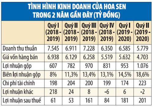 Hoa Sen và góc khuất biên lợi nhuận gộp