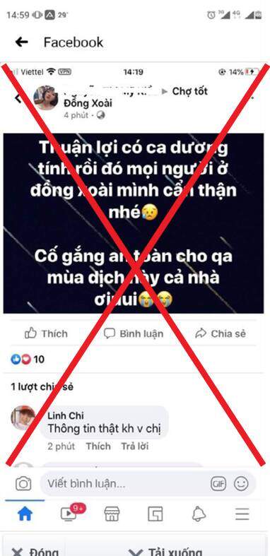 Công an triệu tập cô gái đăng tin sai "có ca dương tính rồi đó" trên Facebook