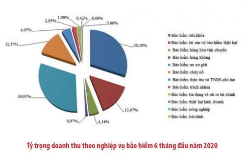 [Chart] Bức tranh thị trường bảo hiểm Việt Nam 6 tháng đầu năm