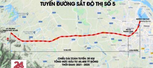 Dự án tuyến metro số 5 tuyến Văn Cao - Hòa Lạc tại Hà Nội có khả thi?