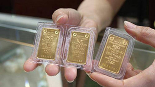 Giá vàng trong nước giảm 100 nghìn đồng/lượng