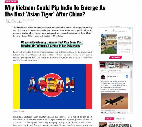 ‘Quân bài’ giúp Việt Nam có thể vượt Ấn Độ, trở thành ‘con hổ châu Á’ tiếp theo sau Trung Quốc