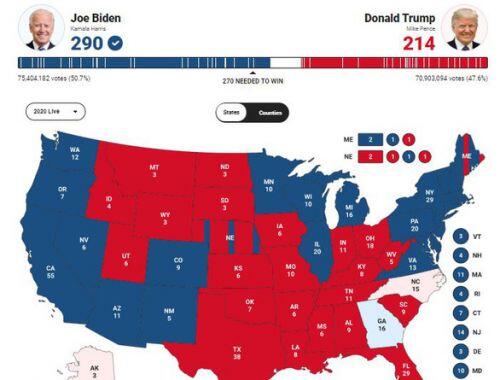 [Video] Tại sao bản đồ bầu cử Mỹ 'đỏ hơn xanh' nhưng ông Trump lại ít phiếu?