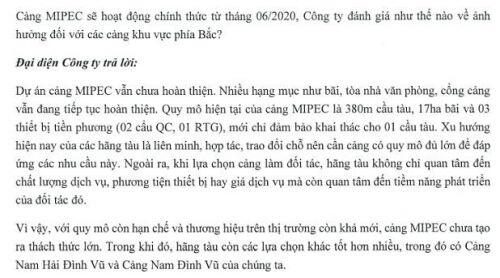 GMD: Cập nhật tiến độ cảng Gemalink