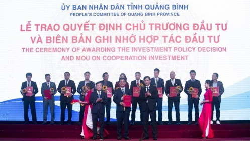 Tập đoàn DIC được Quảng Bình trao biên bản hợp tác đầu tư dự án mới