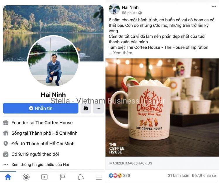 Nhà sáng lập Nguyễn Hải Ninh chính thức “tạm biệt” The Coffee House?