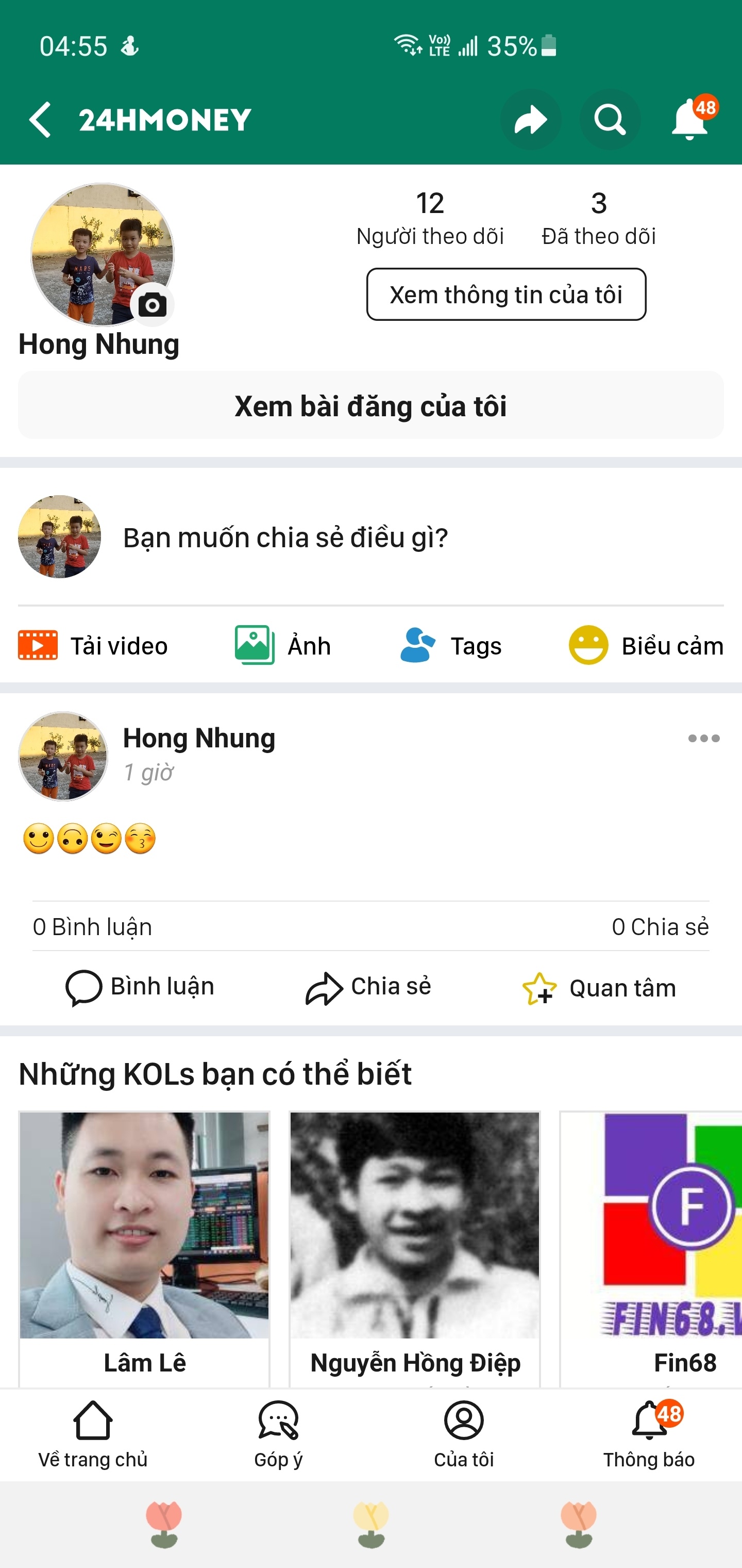 Viết bài post 24hmoney.  ...