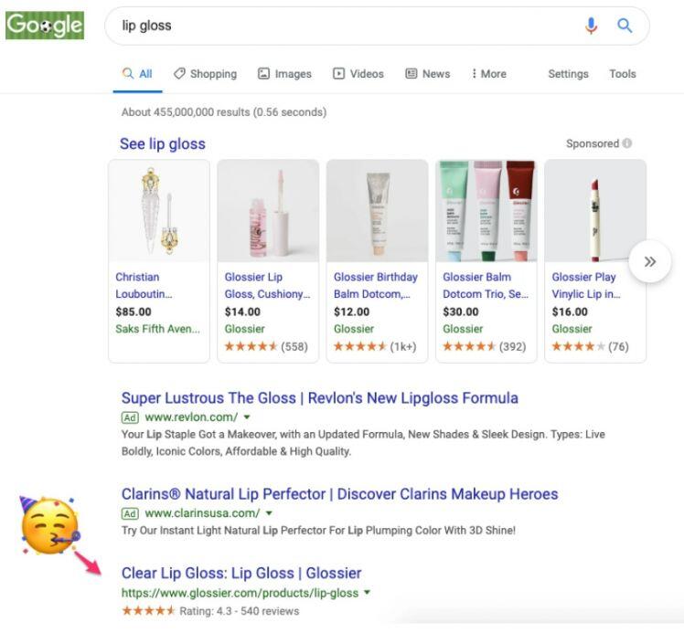 Glossier đã tận dụng Google Ads hiệu quả như thế nào ?