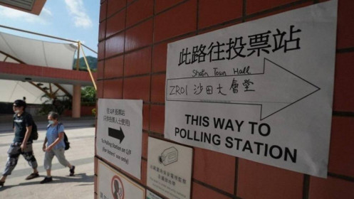 Gần 5.000 cử tri Hong Kong đi bỏ phiếu