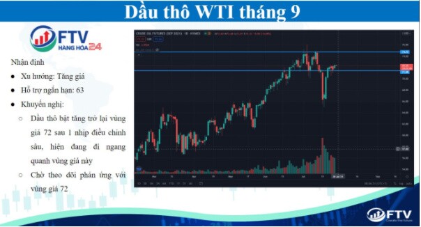 Thị trường hàng hóa 29/7: Xu hướng chưa rõ ràng