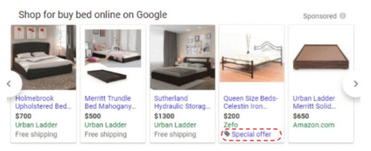 Chiến dịch quảng cáo nội thất trên Google Ads Shopping