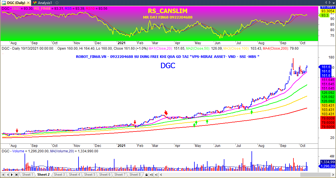 Ứng dụng chỉ số sức mạnh tương đối (RS -Relative Strength) của CANSLIM vào tìm kiếm cổ phiếu khỏe ở thị trường chứng khoán Việt Nam.