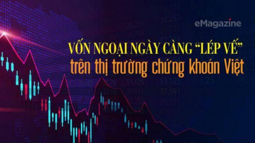Vốn ngoại ngày càng "lép vế" trên thị trường chứng khoán Việt