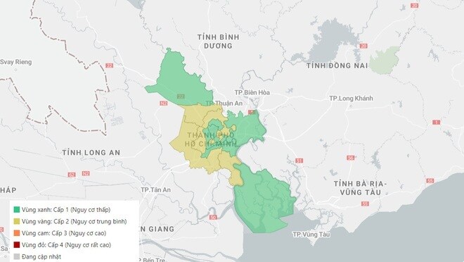 Những tỉnh, thành nào đang "đổi màu" dịch?