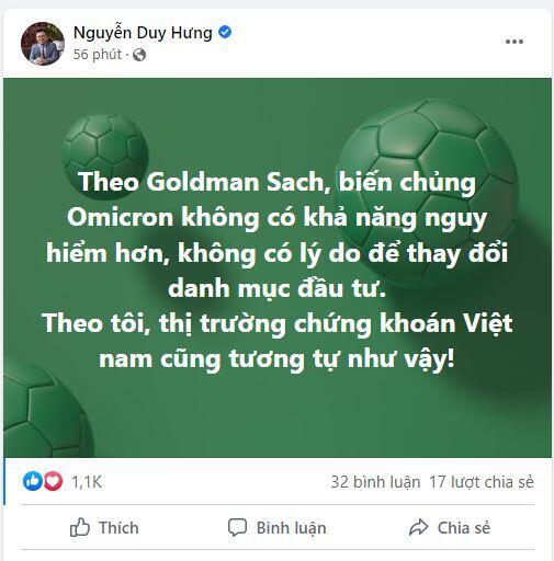 Ông Nguyễn Duy Hưng: Không có lý do để thay đổi danh mục đầu tư