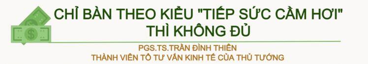Gói hỗ trợ không thể chỉ bàn theo kiểu “hà hơi thổi ngạt”