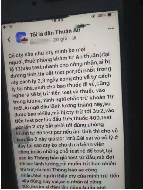 Lộ nhiều tình tiết "khó hiểu" trong vụ test Covid-19 giá "cắt cổ" ở Bình Dương