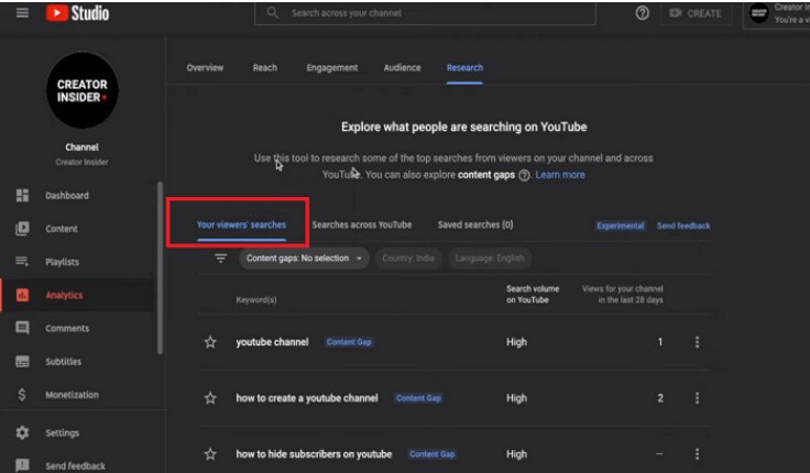 YouTube đang thử nghiệm công cụ ‘Tìm kiếm Insight’ mới
