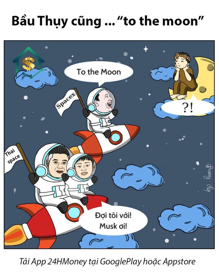 [Troll Chứng] Bầu Thuỵ cũng " to the moon"