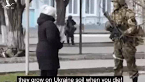 [VIDEO] Câu nói "gây bão" của người phụ nữ Ukraine dành cho binh sĩ Nga: Hãy cho hướng dương vào túi!