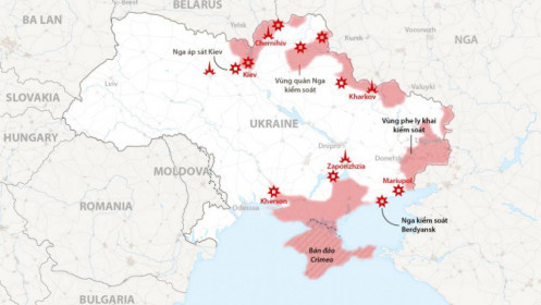 Nga nói kiểm soát thành phố miền nam Ukraine