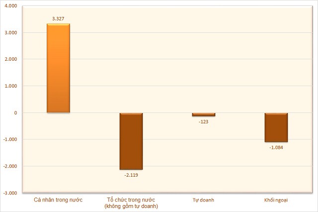 Cá nhân trong nước mua ròng mua ròng hơn 3.300 tỷ đồng trong tuần đầu xuân, gom mạnh VIC