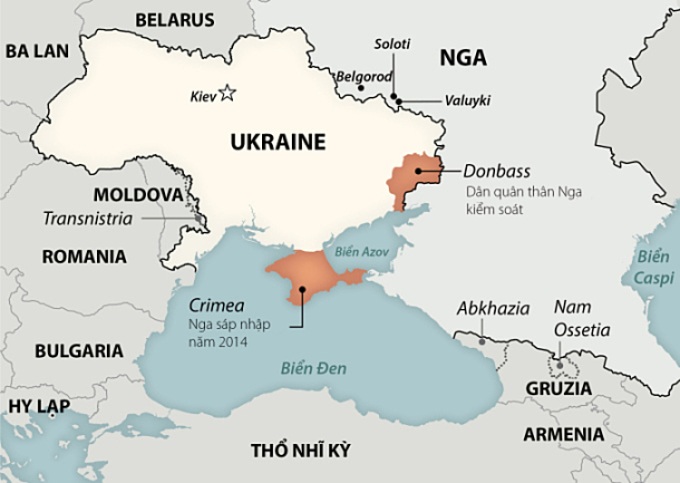 Nga sẵn sàng đối mặt hậu quả công nhận vùng ly khai Ukraine