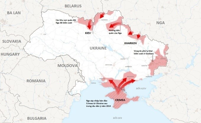 Lực lượng Nga có thể bị kéo căng ở Ukraine