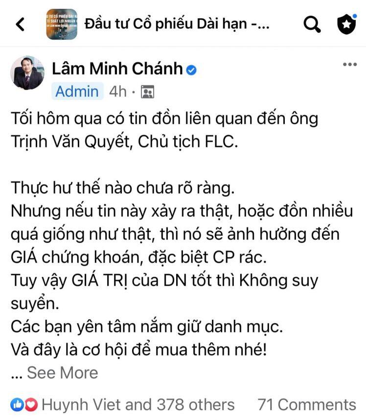 Ông Trịnh Văn Quyết, Chủ tịch FLC bị tạm hoãn xuất nhập cảnh một tháng