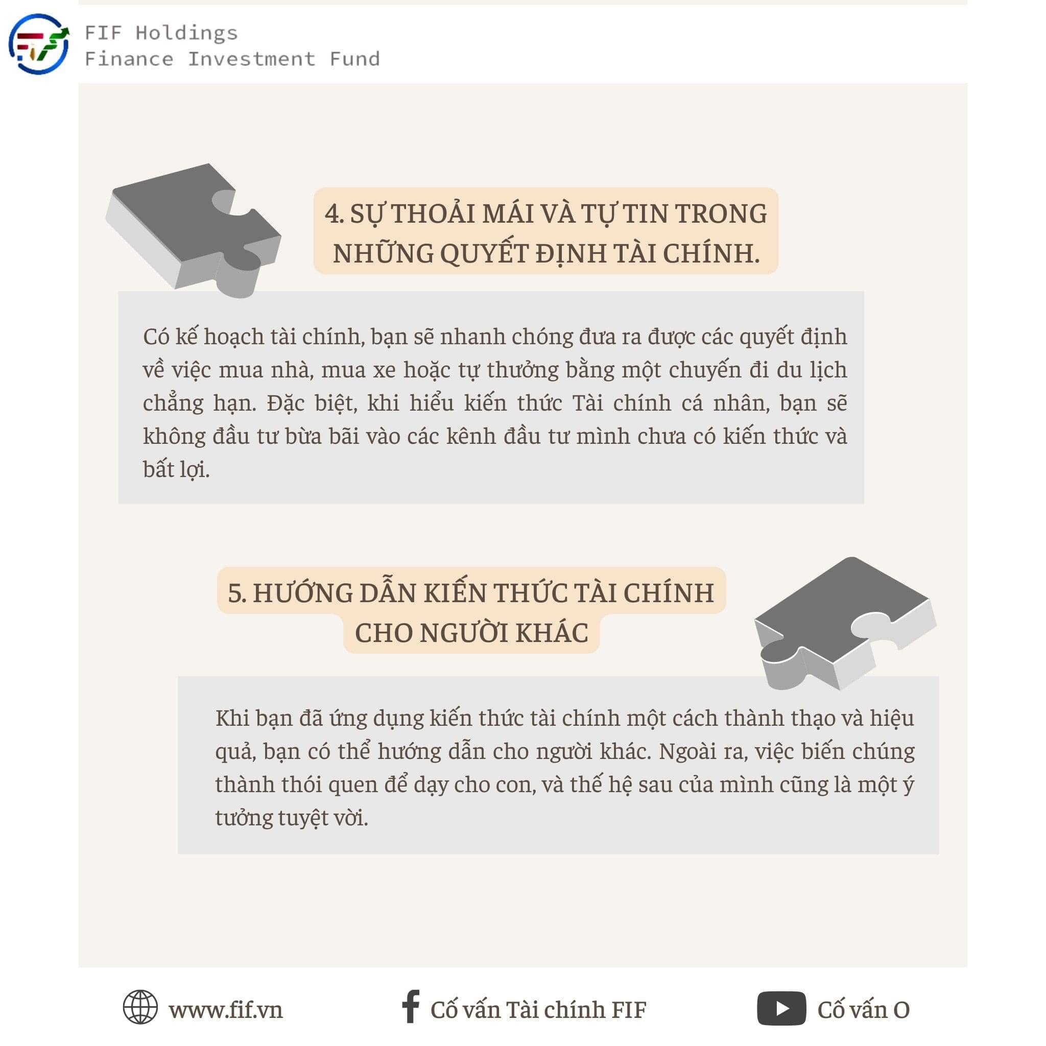 5 lợi ích của việu hiểu 'Tài chính cá nhân'