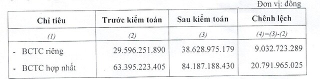 Sudico (SJS): Sau kiểm toán năm 2021, lợi nhuận tăng thêm 20,8 tỷ đồng