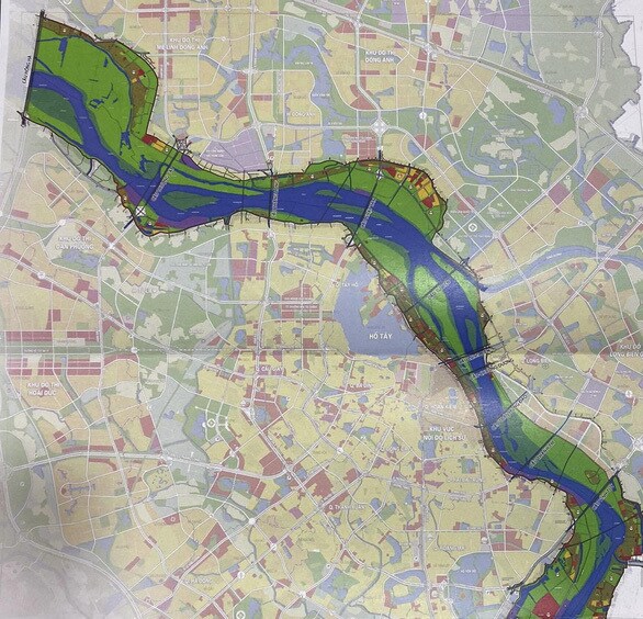 Hà Nội công bố quy hoạch phân khu đô thị sông Hồng, sông Đuống