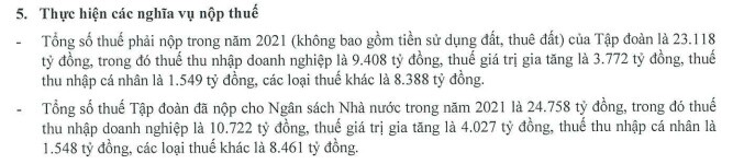 Vingroup nộp ngân sách nhà nước gần 25.000 tỷ đồng trong năm 2021