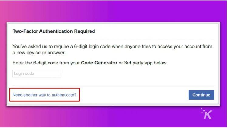 Làm sao để có thể đăng nhập vào Facebook bằng trình tạo mã?