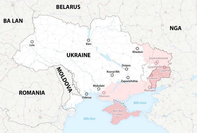 Ukraine tuyên bố ''bắt đầu phản công nhiều hướng'' để giành lại miền nam